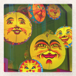 Happy Paper Fans Glasuntersetzer