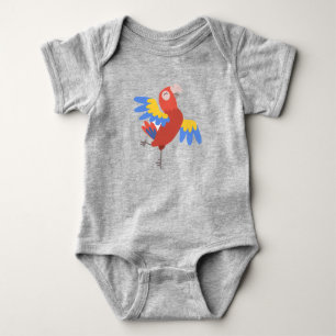 Happy Parrot Dancing Niedlich Bird Baby Strampler