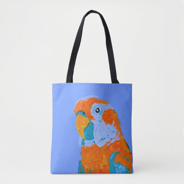 Happy Parrot Tote Bag (Vorderseite)