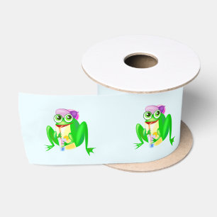 Happy Party Frog Satinband
