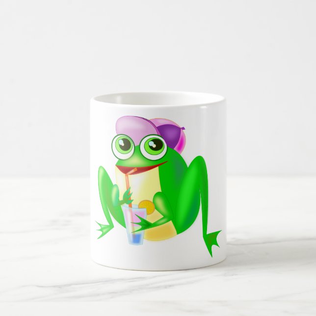Happy Party Frog Tasse - Spaß - Malerei (Mittel)