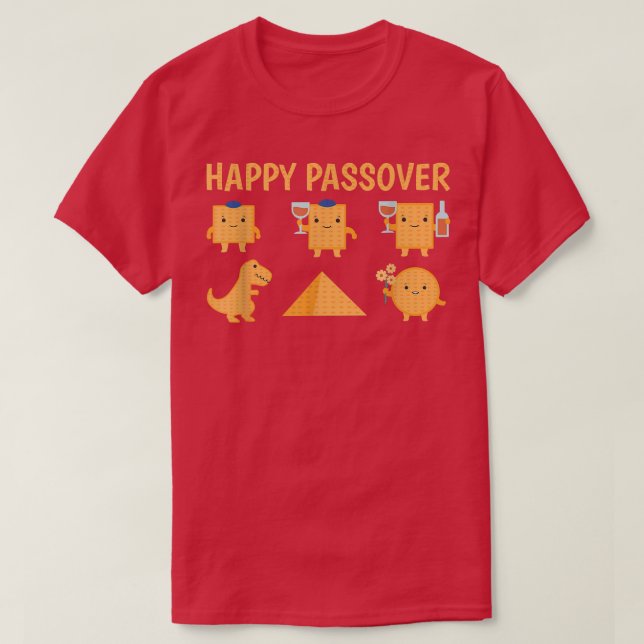 Happy Passover Afikoman Matzo T - Shirt 902 (Design vorne)