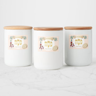 Happy Passover Holiday Kosher Pesach Seder Lebensmitteletikett