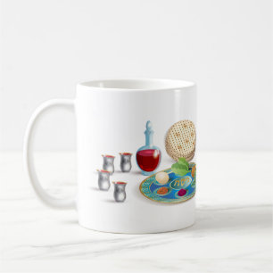 Happy Passover Holiday Pesach Seder Kaffeetasse