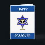 Happy Passover Jewish Star Karte<br><div class="desc">Jüdische Feierlichkeiten und Dekorationen personalisierte Geschenkideen</div>