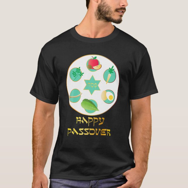 Happy Passover Matzah Matzo Niedlichen jüdischen T T-Shirt (Vorderseite)