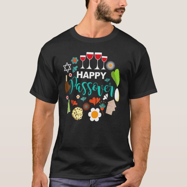 Happy Passover Meal Seder Dinner 2 T-Shirt (Vorderseite)