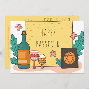 Happy Passover  Schöne Seder Pesach Einladung