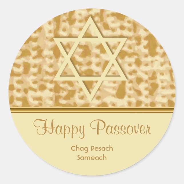 Happy Passover Sticker (Vorderseite)