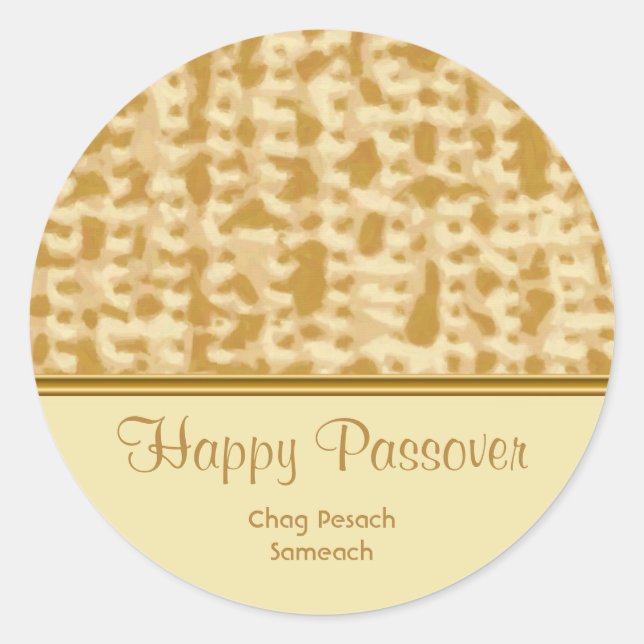 Happy Passover Sticker (Vorderseite)