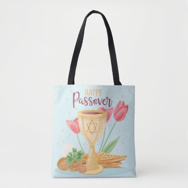 Happy Passover Tote Bag (Vorderseite)