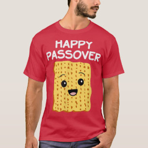 Happy Passover With Cute Matzo Jewish Holiday Pas T-Shirt