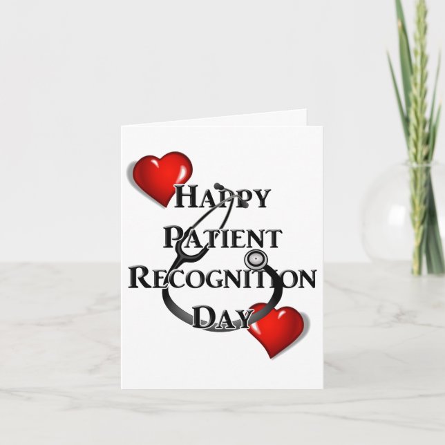 Happy Patient Recognition Day Karte (Vorderseite)