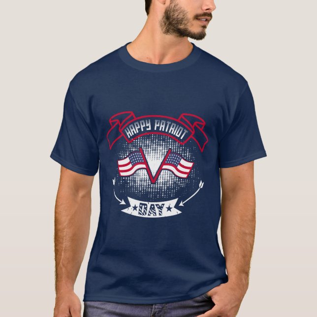 Happy Patriot Day T-Shirt (Vorderseite)
