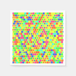 Happy pattern serviette