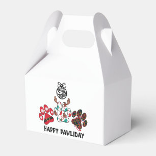 Happy Pawliday - Weihnachts-Feiertag Gefallen Box Geschenkschachtel