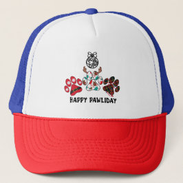 Happy Pawliday - Weihnachts-Urlaub Trucker Hat Truckerkappe