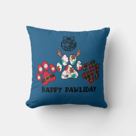 Happy Pawliday - Weihnachts-Weihnachtsbaum Kissen