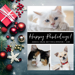 Happy Pawlidays 3 Foto Feiertagskarte