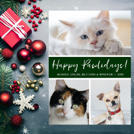 Happy Pawlidays 3 Foto Feiertagskarte