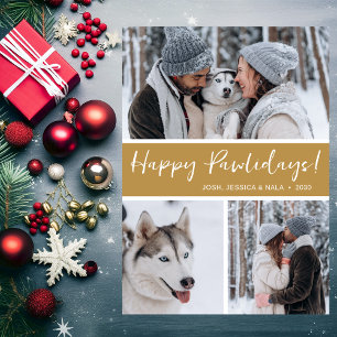 Happy Pawlidays 3 Foto Feiertagskarte