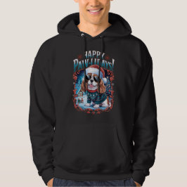 Happy Pawlidays Cavalier King Charles Spaniel Xmas Hoodie