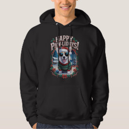 Happy Pawlidays Corgi Frohe Weihnachtsfeiertage Sp Hoodie