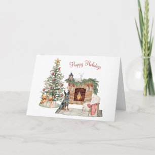 Happy Pawlidays Dog Design - Australischer Rinderh Karte