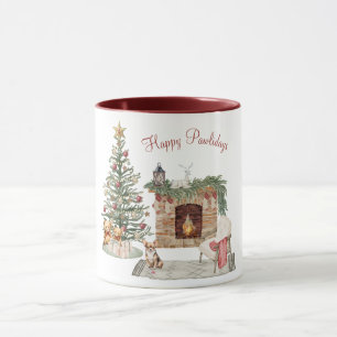 Happy Pawlidays Dog Design - Chihuahua Tasse