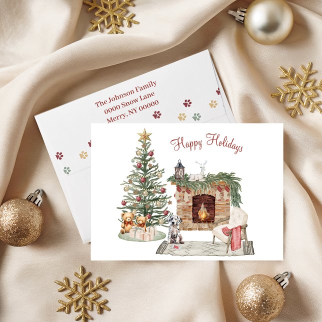 Happy Pawlidays Dog Design - Dalmatiner Feiertagskarte (Von Creator hochgeladen)