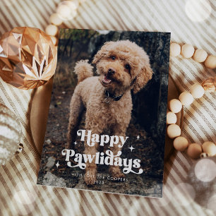 Happy Pawlidays Dog Foto Weihnachten