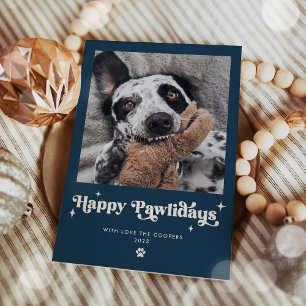 Happy Pawlidays Dog Foto Weihnachten