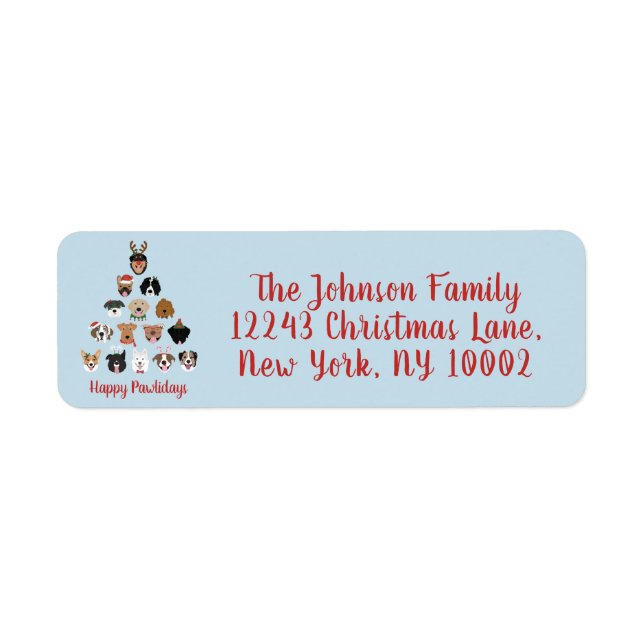 Happy Pawlidays Dog Weihnachtsbaum (Vorne)