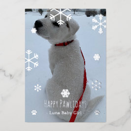 Happy Pawlidays Folien Feiertagskarte