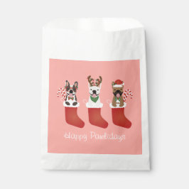 Happy Pawlidays French Bulldogs Christmas Strumpf Geschenktütchen
