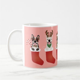Happy Pawlidays French Bulldogs Christmas Strumpf Kaffeetasse