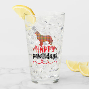 Happy Pawlidays   Funny Word Puff Glas