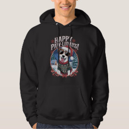 Happy Pawlidays Jack Russell Merry Christmas Hoodie