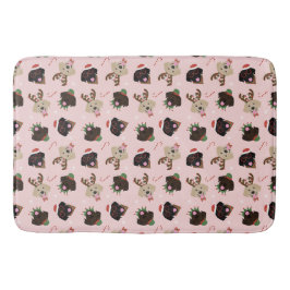 Happy Pawlidays Labrador Retriever Hunde Badematte