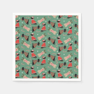 Happy Pawlidays Labrador Retriever Hunde Serviette