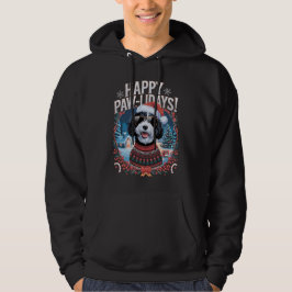 Happy Pawlidays Sheepadoodle Frohe Weihnachten Hoodie