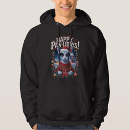 Happy Pawlidays Sphynx Cat Frohe Weihnachtsfeierta Hoodie