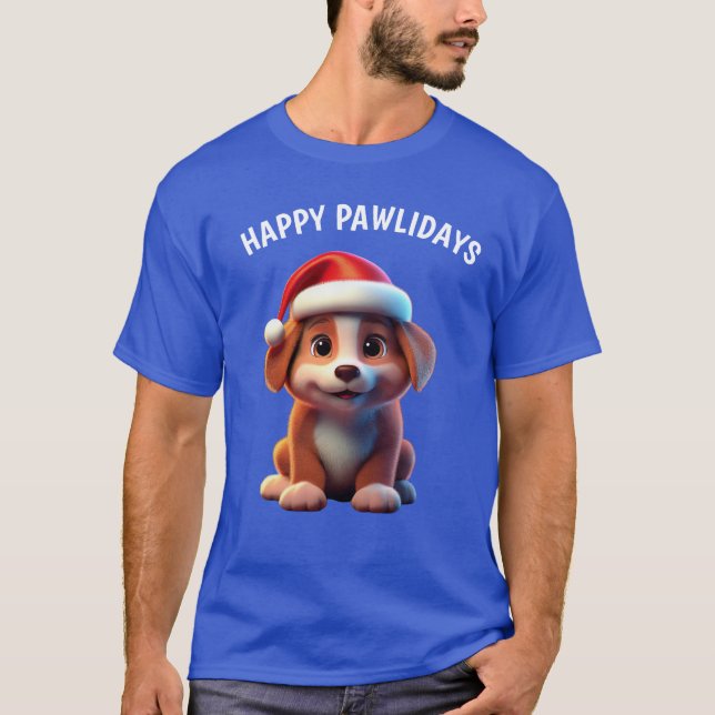 Happy Pawlidays T-Shirt (Vorderseite)