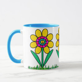 Happy Peace Daisies Tasse