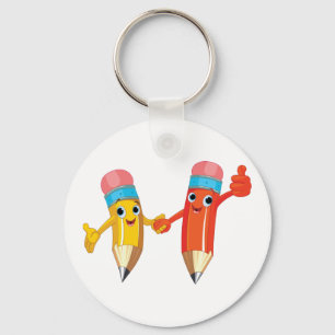 Happy Pencils Schlüsselanhänger