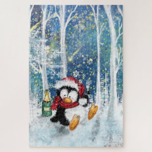 Happy Penguin - Frohe Weihnachten Puzzle