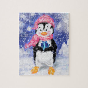 Happy Penguin - Niedlich - Weihnachten Puzzle