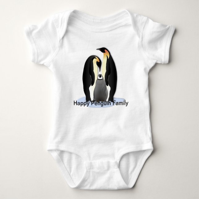 Happy Penguin Säugling Shirt (Vorderseite)