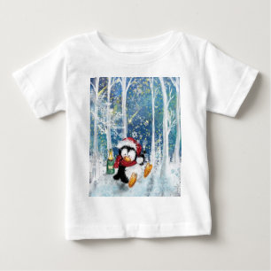 Happy Penguin - Weihnachten Baby T-shirt