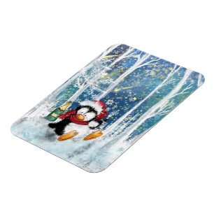 Happy Penguin - Weihnachten Magnet